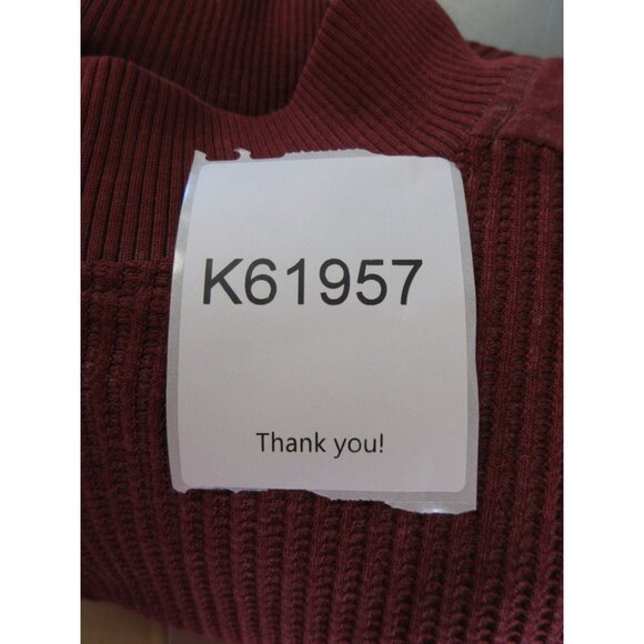 VINTAGE Huk A Poo Sweater Medium Pullover Ribbed Knit 80s Retro Pocket - Picture 10 of 10